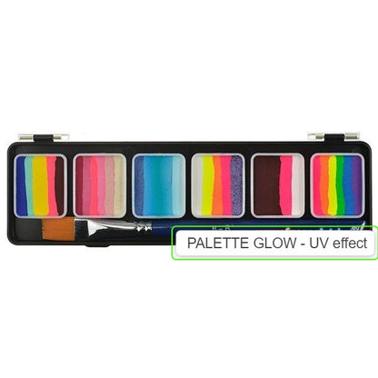Diamond FX Face & Body Paints - Palette - Splitcakes Glow Palette 6 x 6g (UV effect)