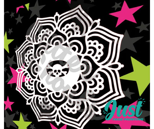 Glitter & Ghouls Stencils - Mandala - Ornate Flower