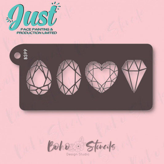 BOHO Stencils - BS0099 Four Diamonds