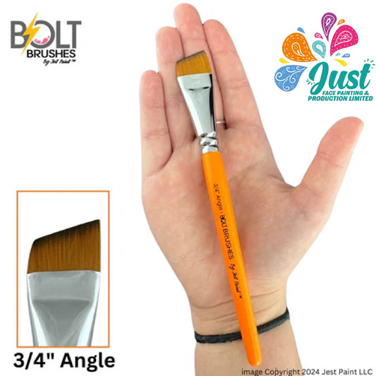 BOLT brushes from Jest Paint - NEW Pointed Handle - 3/4" Angle