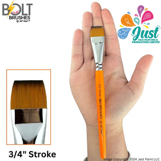 BOLT brushes from Jest Paint - NEW Pointed Handle - 3/4" Stroke