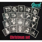 Glitter Tattoo stencil set (20 pcs) - Halloween and Christmas Limited Edition