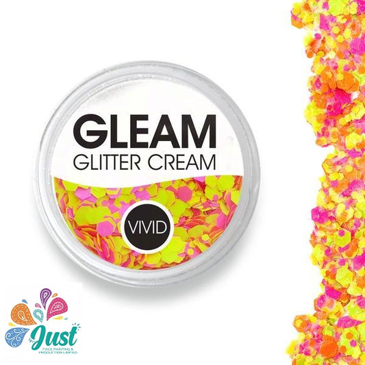 Vivid Glitter Glitter Cream - Antigravity - Gleam Chunky Glitter Cream (10g) - UV effect
