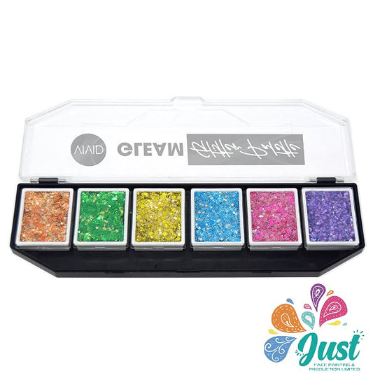 Vivid Gleam Glitter Cream Palette - Brilliant (6 colours)