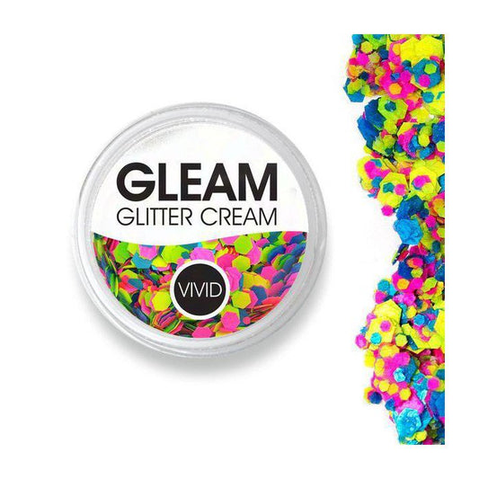 Vivid Glitter Glitter Cream - Candy Cosmos - GLEAM UV Chunky Glitter Cream (10g / 30g) - UV effect