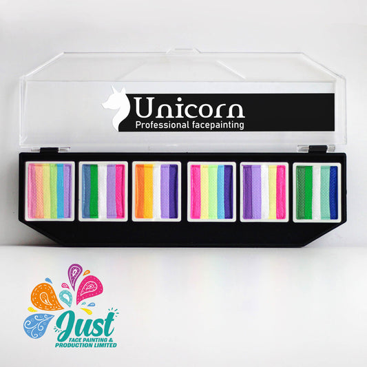 Unicorn Palette - Аквагрим Unicorn Face Painting - Colored clouds Palette 6x10g