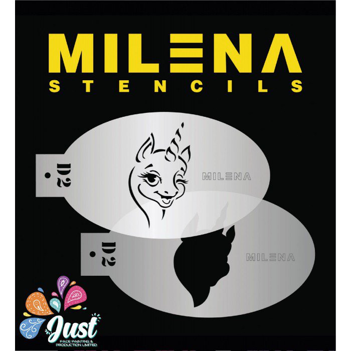 Milena Stencils D02 Unicorn (Two pieces)