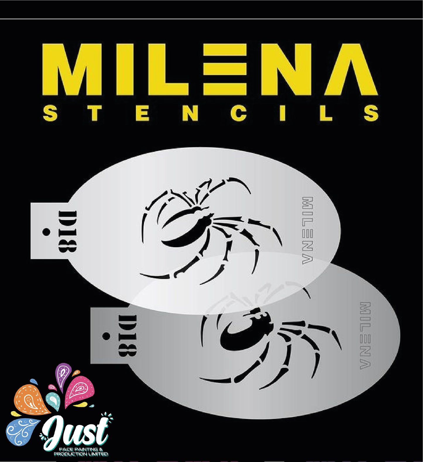 Milena Stencils D18 Spider (Two pieces)