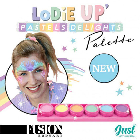 Fusion Face Painting Palette - Elodie's Pastel Delights Palette