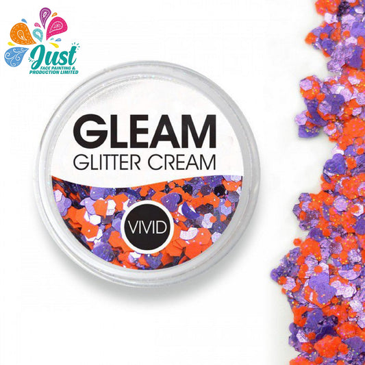 Vivid Glitter Glitter Cream - Fearless - GLEAM "Gameday" Glitter Cream (10g /Stackable Jar)