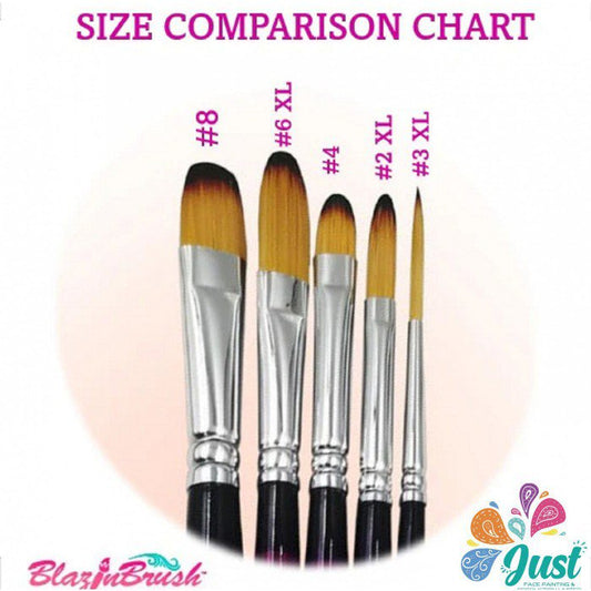 Blazin Brush - Filbert collection (5 pcs)