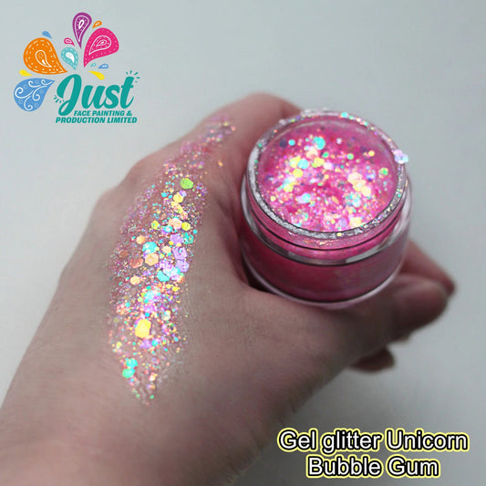 Unicorn Glitter - Gel glitter Unicorn Bubble gum