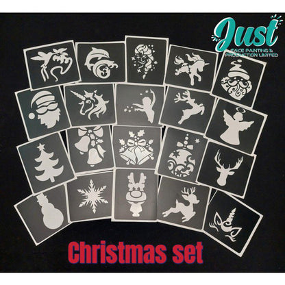 Glitter Tattoo Party Set (with 20 nos of Glitter Tattoo) (Halloween / Christmas / Boys and Girls)