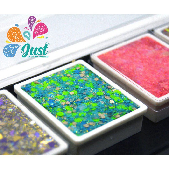 Vivid Glitter Glitter Cream - REFILLS for Glitter Cream Palette - Lava Pool (UV effect)