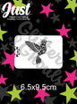 Glitter & Ghouls Stencils - Geo hummingbird