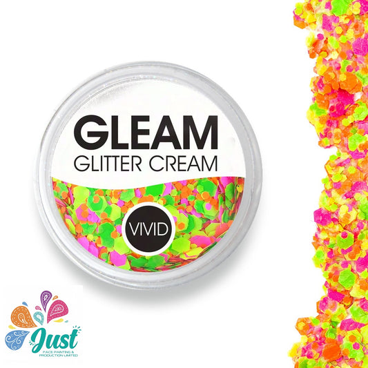 Vivid Glitter Glitter Cream - Ignite - Gleam Chunky Glitter Cream (10g) - UV effect
