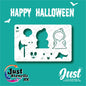 Just Stencils - Halloween Stencils - HA04 - Grim Reaper (1 no / 9 nos per set)