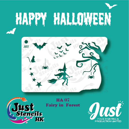 Just Stencils - Halloween Stencils - HA07 - Forest Fairy (1 no / 9 nos per set)