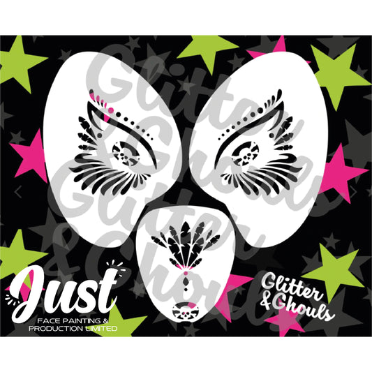 Glitter & Ghouls Stencils - Mask set - Mardi Gras