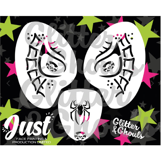 Glitter & Ghouls Stencils - Mask set - Spidey
