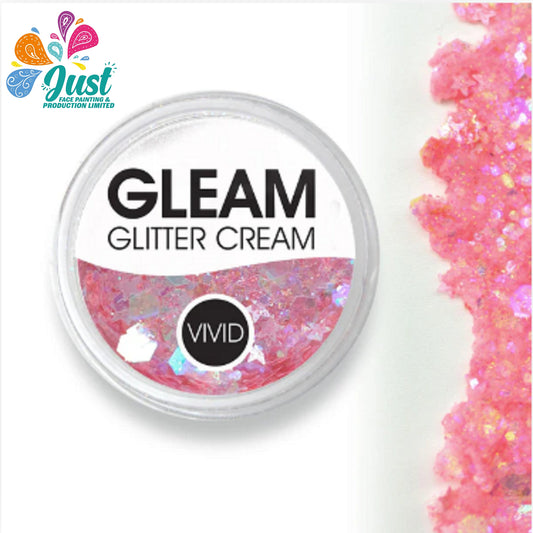 Vivid Glitter Glitter Cream - Mystic Melon - Gleam Chunky Glitter Cream (10g)