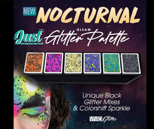 Vivid Gleam Glitter Cream Palette - Nocturnal (6 colours) - Halloween