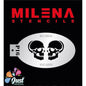 Milena Stencils P16 Double Skulls ha- Halloween