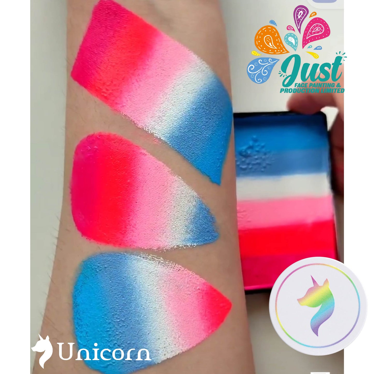 Unicorn Split Cake 50g - Аквагрим Unicorn Face Painting Gentle Fairy