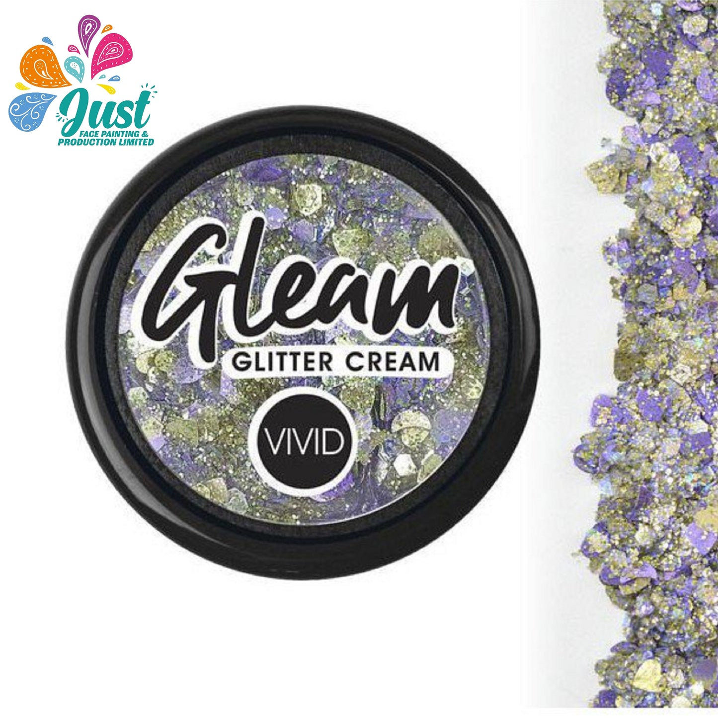Vivid Glitter Glitter Cream - Revelation - Gleam Chunky Glitter Cream (10g)