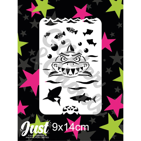 Glitter & Ghouls Stencils - Sleevoo - Shark