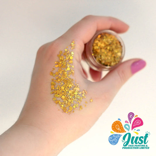 Unicorn Glitter - Cream-Glitter Unicorn Sunbeam - Golden Orange Color