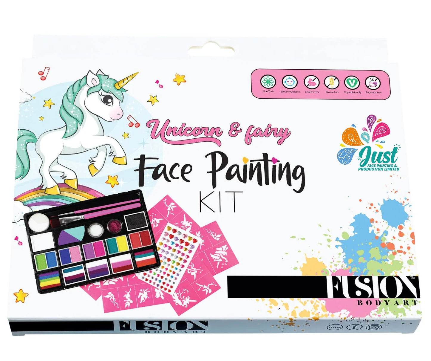 Fusion Body Art - Unicorn & Fairy Face Painting Kit