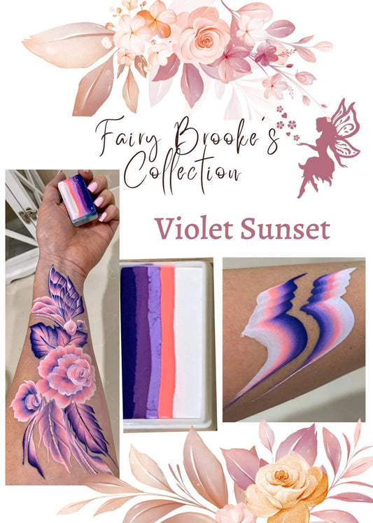Sillyfarm - FAIRY BROOKE COLLECTION ARTY BRUSH CAKE - Violet Sunset (1 pc / set of 7)