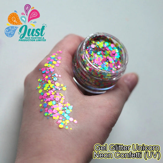 Unicorn Glitter - Gel glitter Unicorn Neon Confetti (UV effect)
