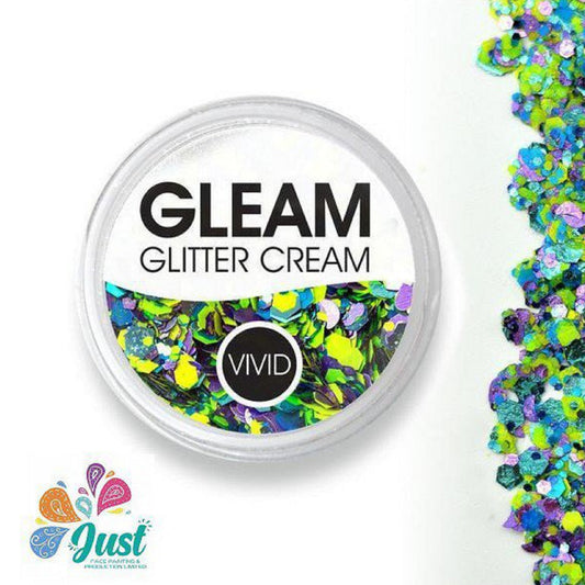 Vivid Glitter Glitter Cream - Wild Bloom - Gleam Chunky Glitter Cream (10g)