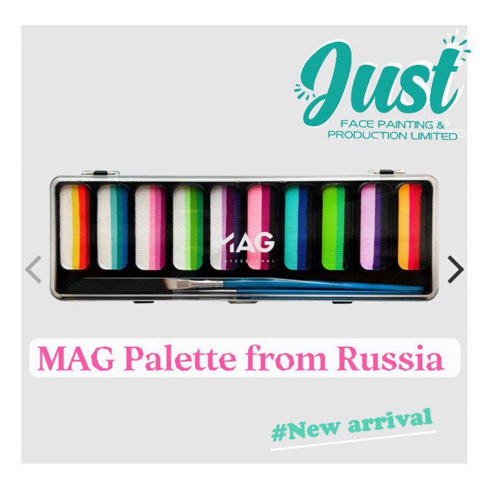 MAG Face Painting - Aquagrim MAG Palette - set of art-cakes stroke 10 pcs x 12 gr