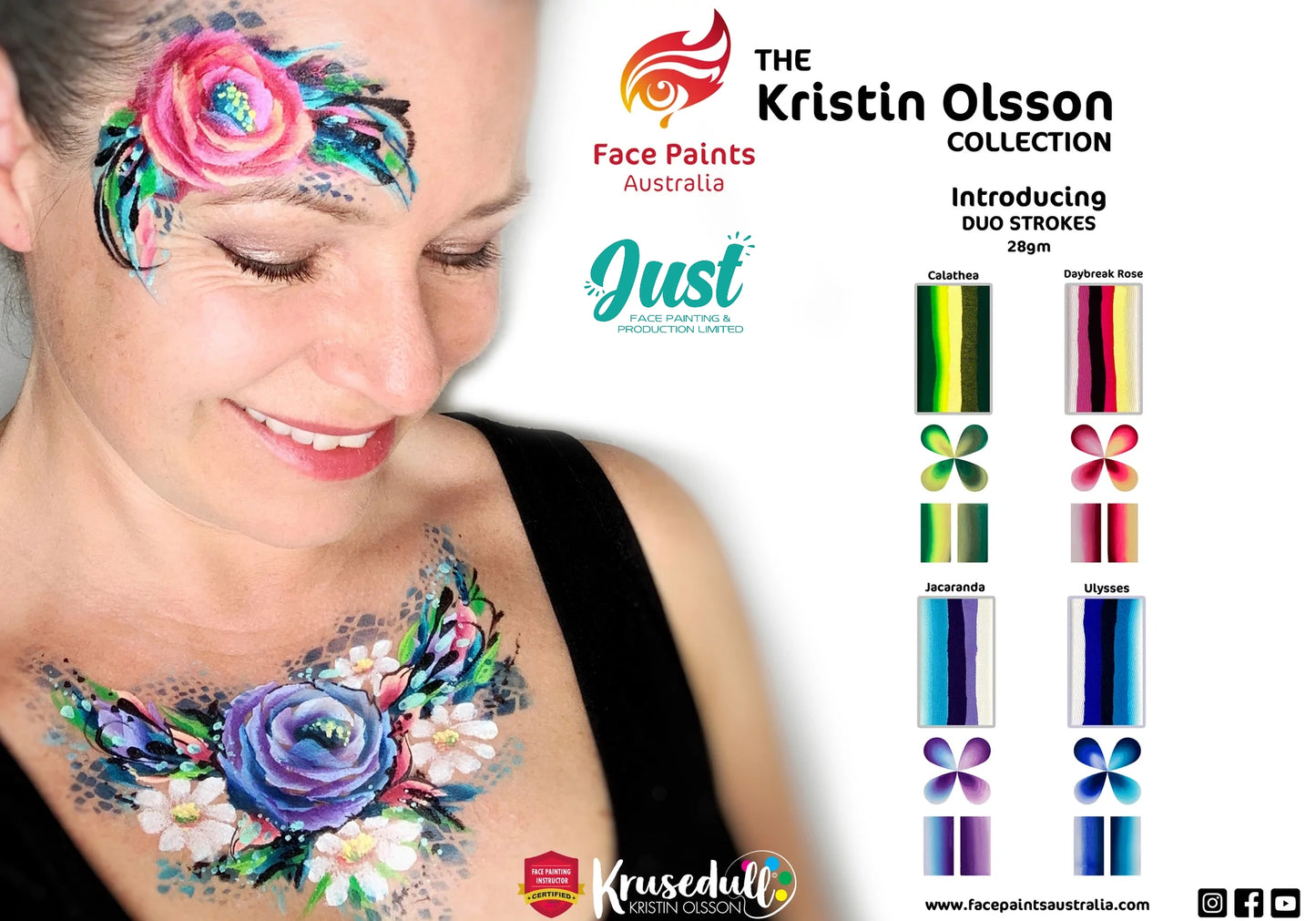 FPA 28g Kristin Olsson Duo Stroke - Daybreak Rose, Calathea, Jacaranda, Ulysses (1 pc/4 pcs)