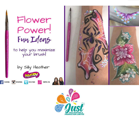 Sillyfarm Brush - Paint Pal Flower Power Sparkle Brush - Petal bursh