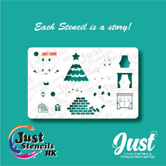 Just Stencils - C009 Christmas Funny tree in your home