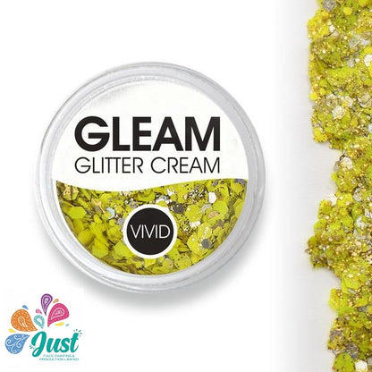 Vivid Glitter Glitter Cream - Pineapple - Gleam Chunky Glitter Cream (10g)