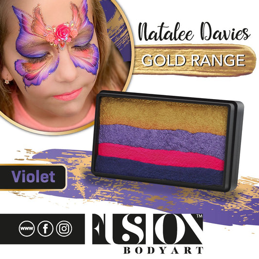 Fusion Split Cake - Natalee Davies Gold Range - Violet