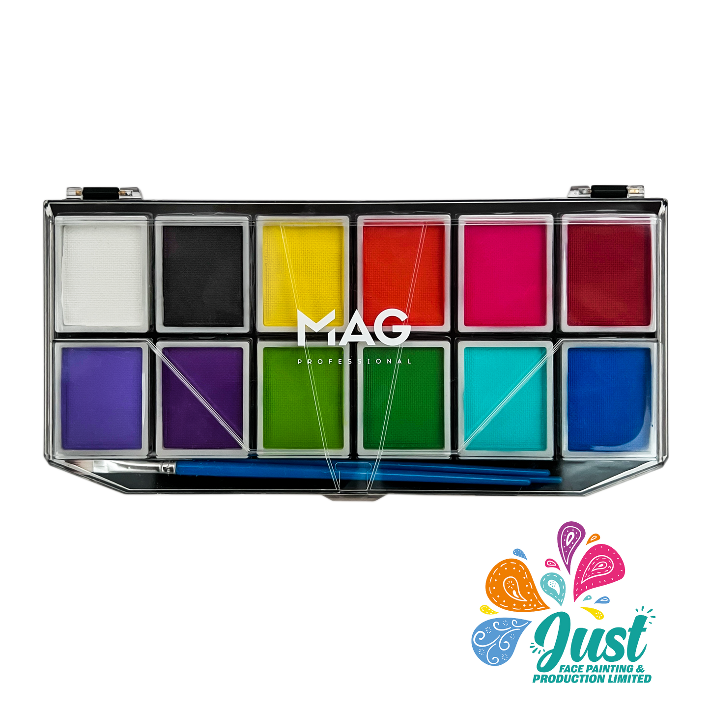 MAG Face Painting - Aquagrim MAG Palette - Face painting MAG Set standard 12 pcs * 10 g