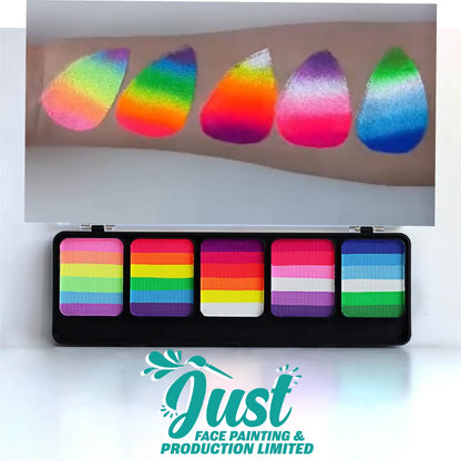 Unicorn  Sponge Rainbow Cake Palette - Аквагрим Unicorn Face Painting - "Synergy" Unicorn 5*25 g